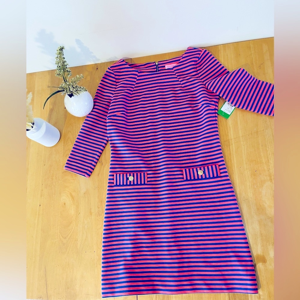 Lilly Pulitzer Charlene Striped Shift Dress Size
